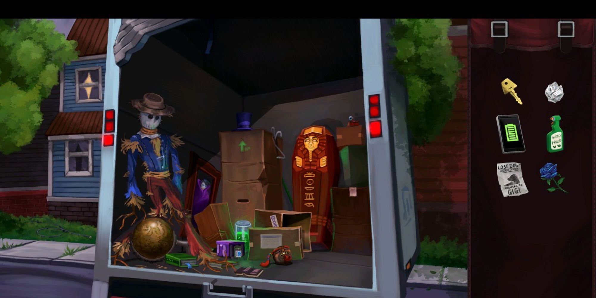 A back of a lorry in Goosebumps: The Game