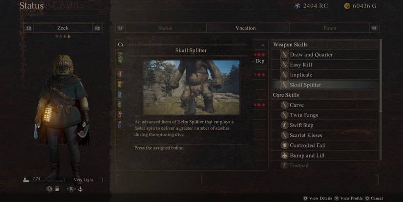 Skull Splitter weapon skill in Dragon’s Dogma 2