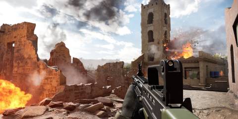 A building in ruins in Insurgency Sandstorm