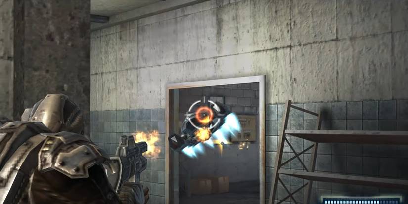 shooting an enemy in IronFall Invasion