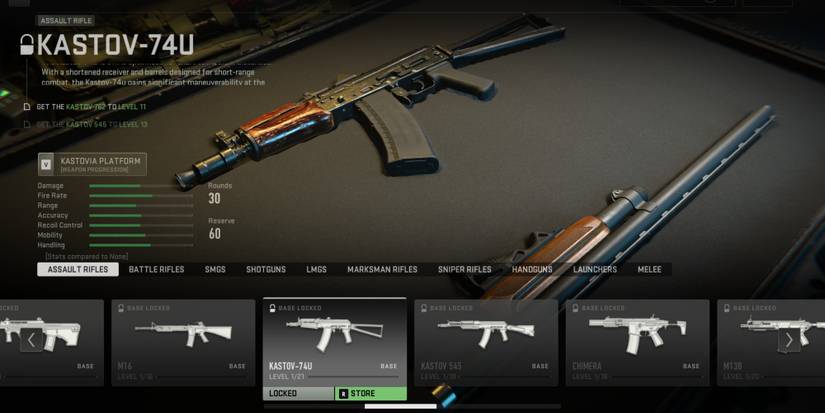 Kastov-74U Call Of Duty Warzone Assault Rifle