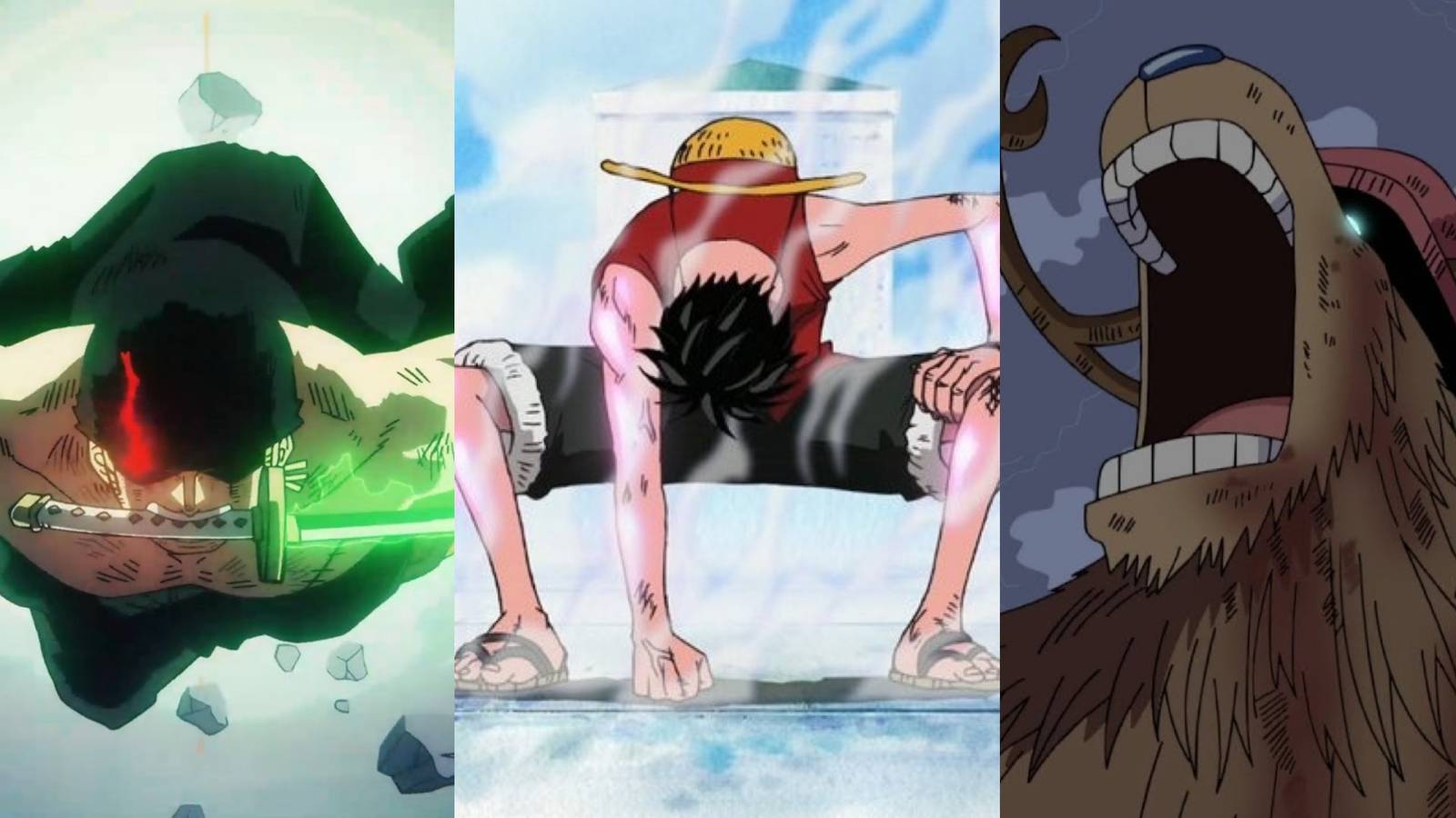 king od hell zoro luffy gear second monster point chopper one piece