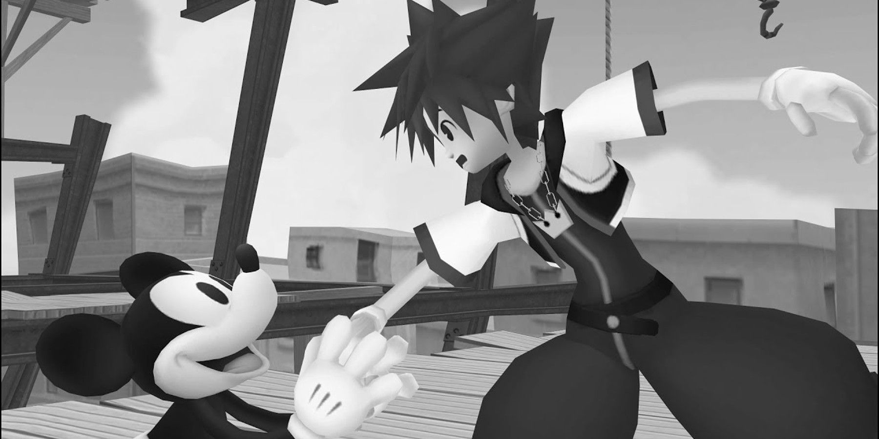 Kingdom Hearts 2 Sora and Mickey Timeless River