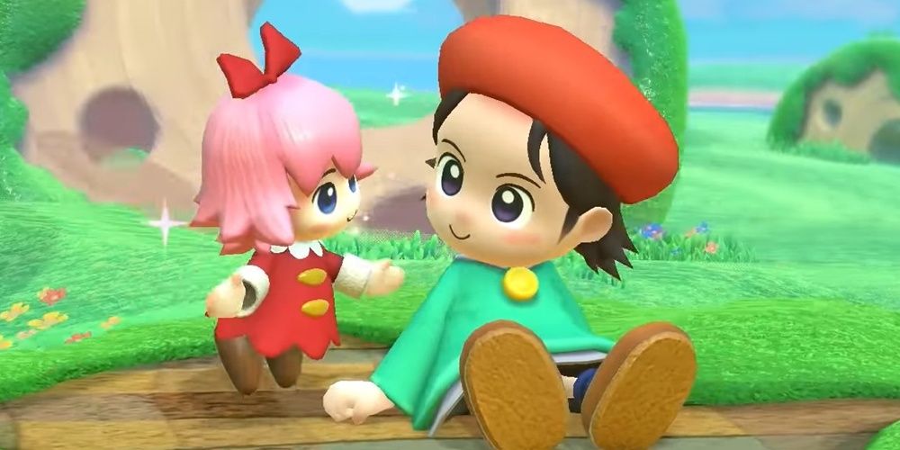 Kirby Star Allies Adeleine and Ribbon Cropped