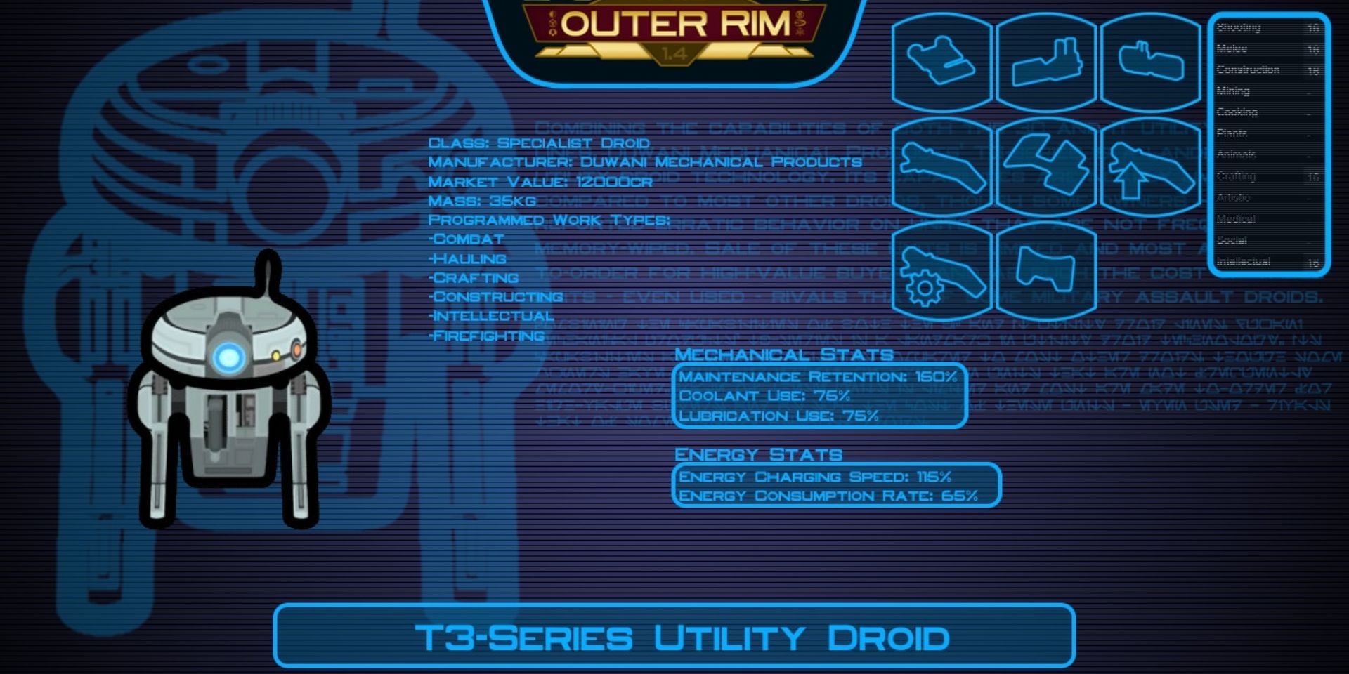 Droids in Knights of the Outer Rim