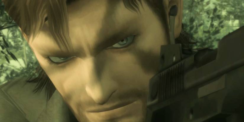 big boss pointing a gun in mgs3