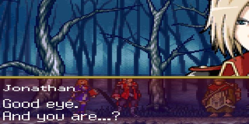 jonathan talking to an npc in portrait of ruin