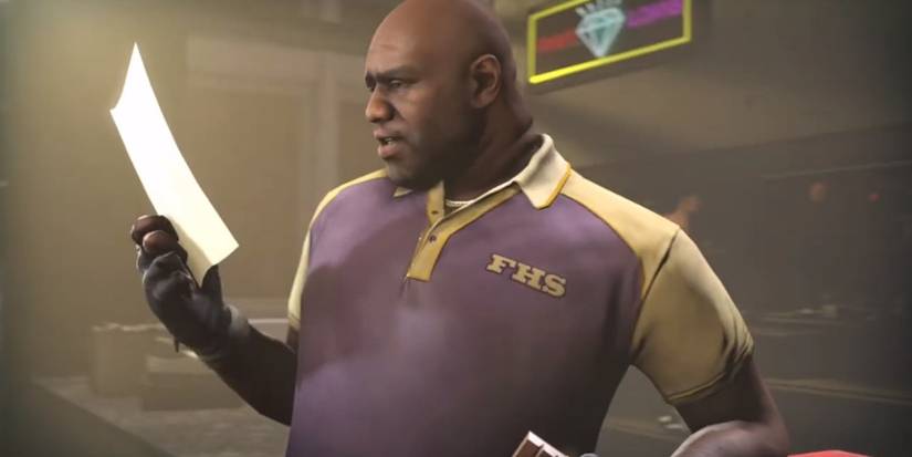 Left 4 Dead 2 Coach reading paper in a bar