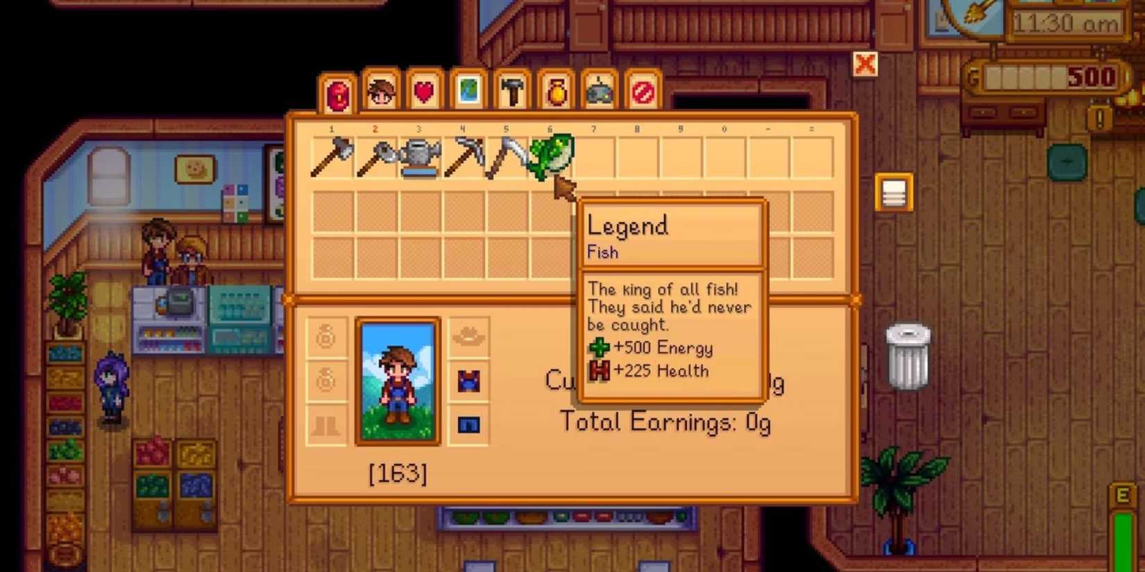 Legend in Stardew Valley