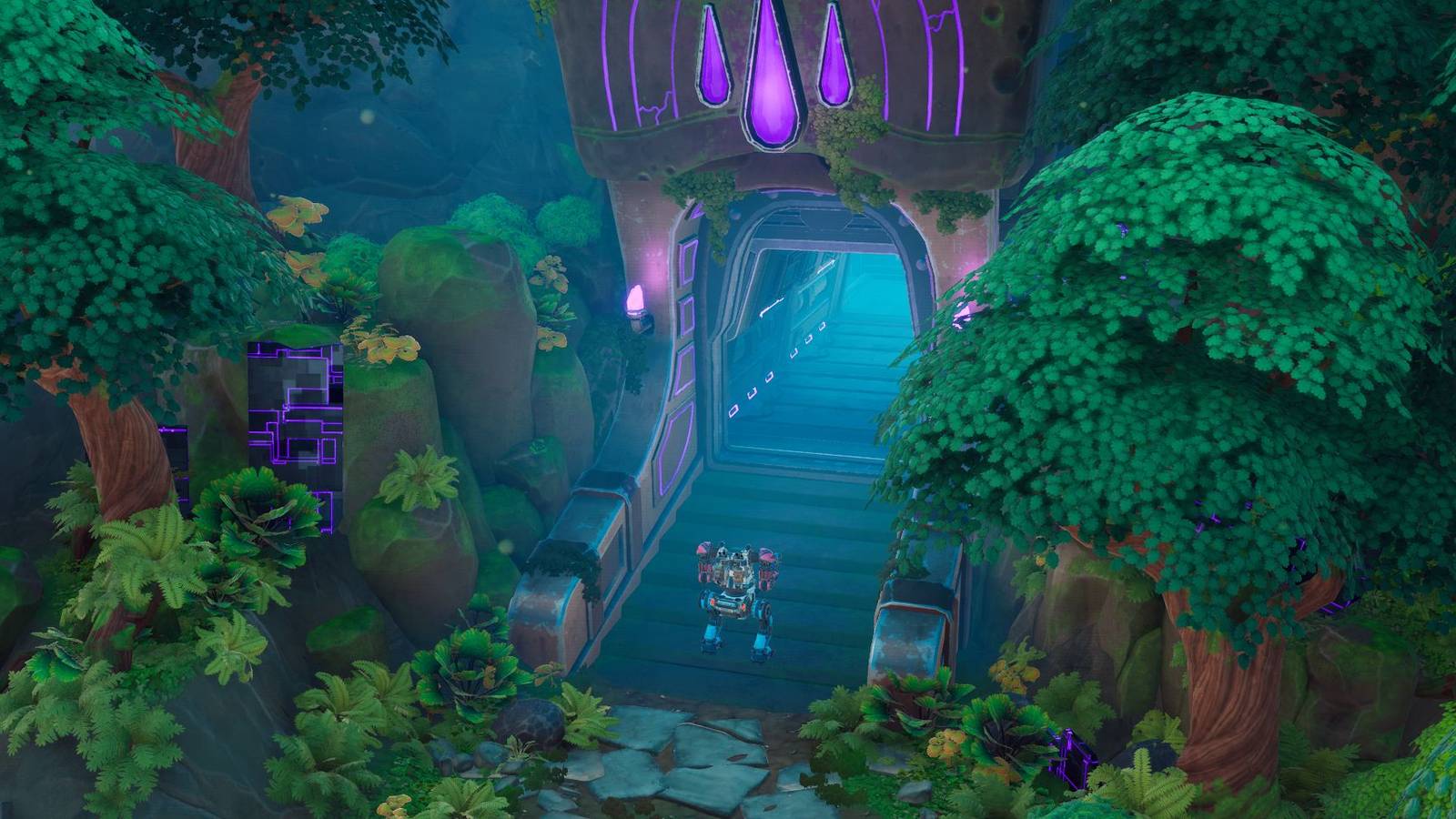 Entering the alien structure in Lightyear Frontier