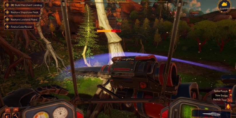 Using the spike saw in Lightyear Frontier