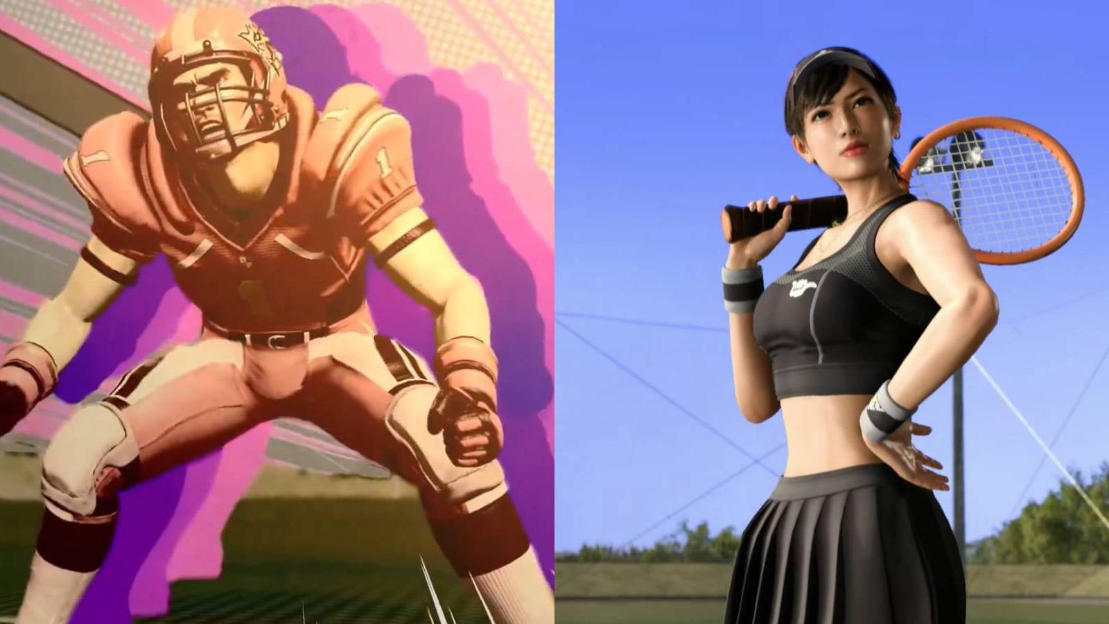 The Linebacker and Tennis Ace classes in Like a Dragon: Infinite Wealth