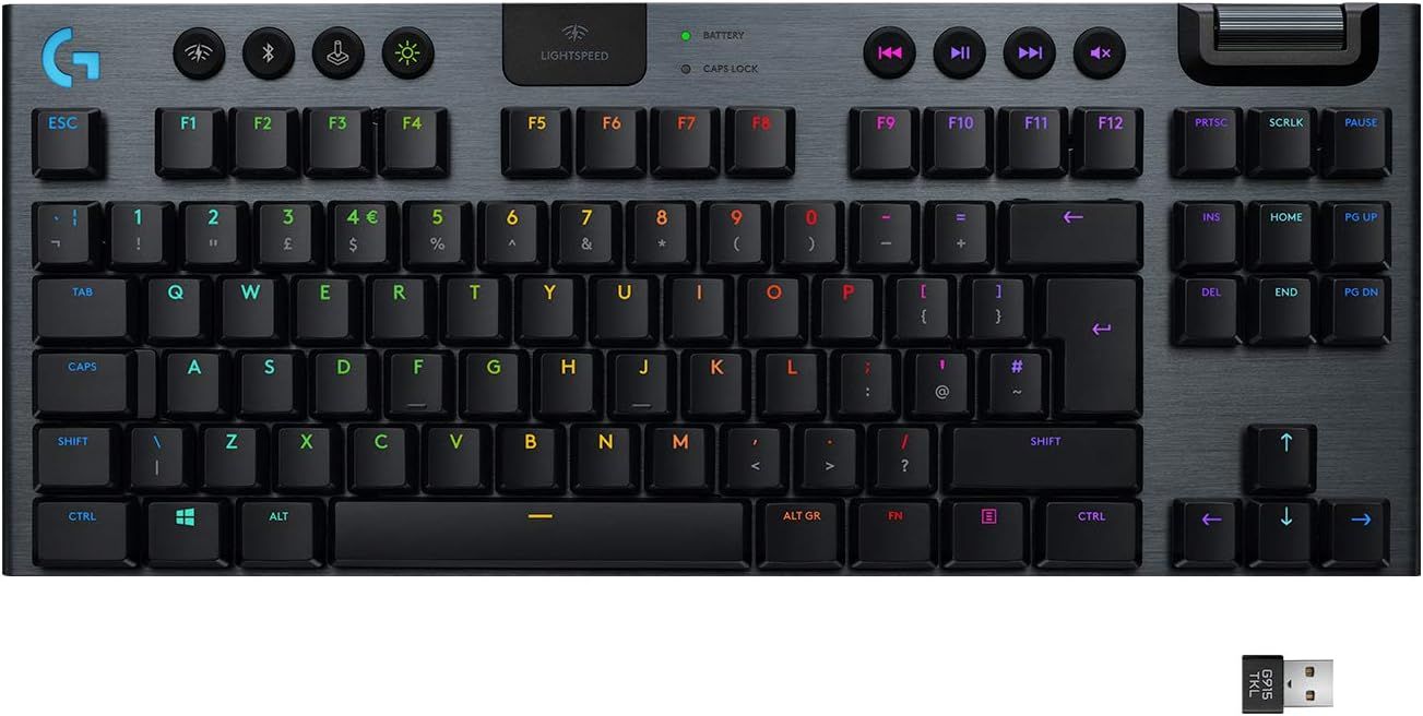 Logitech G915 TKL Tenkeyless Lightspeed Wireless RGB Mechanical Gaming Keyboard