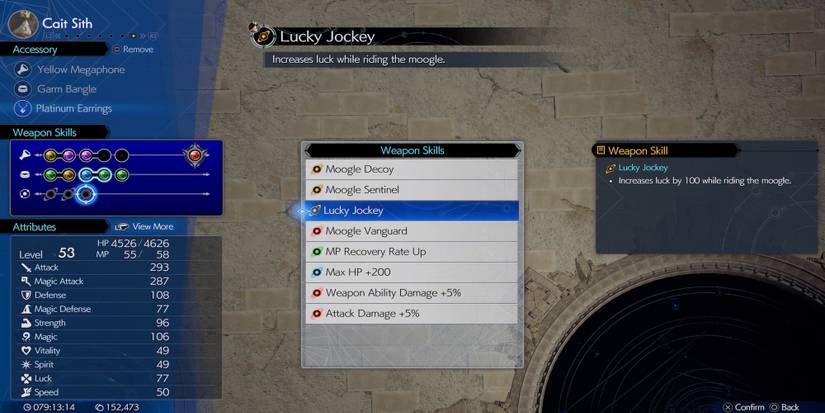 Lucky Jockey weapon skill in Final Fantasy 7 Rebirth