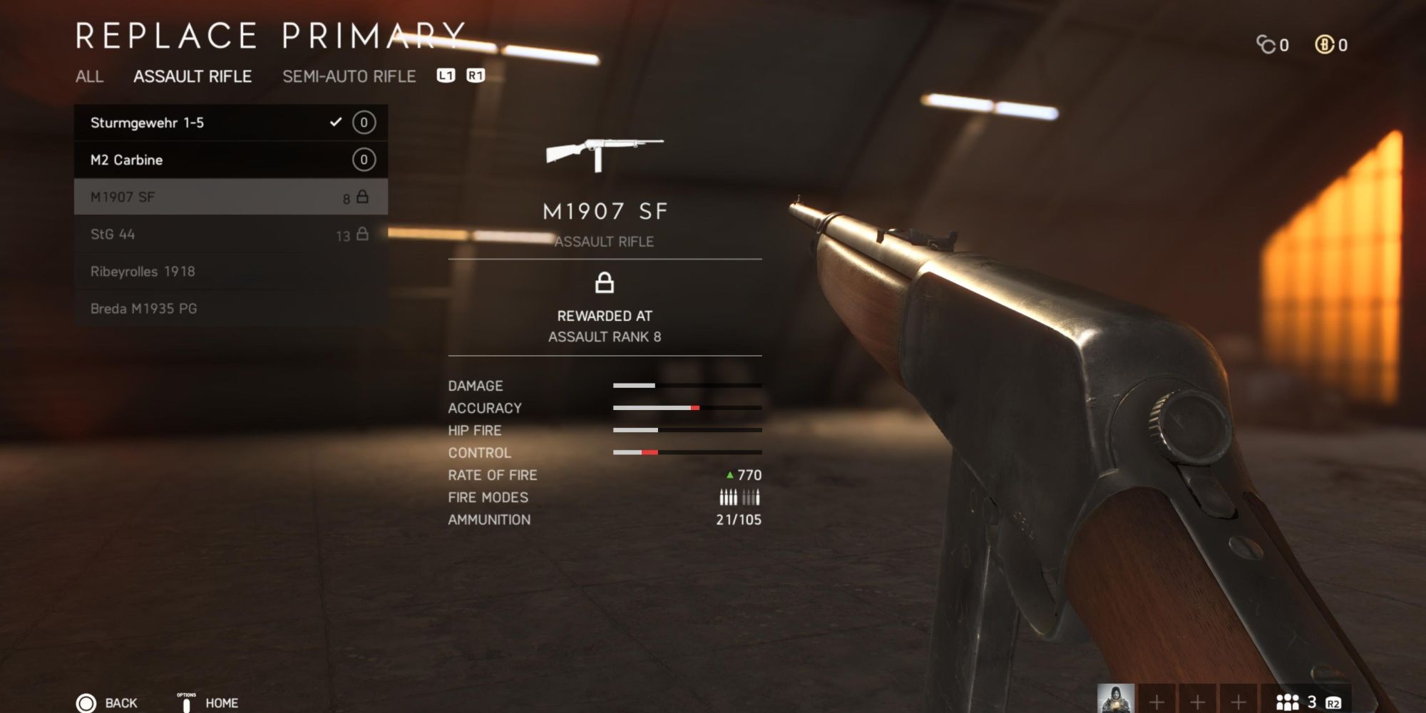 M1907 SF in Battlefield 5