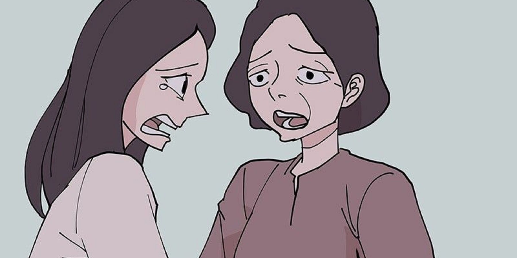 main character and her mother from Never-Ending Darling