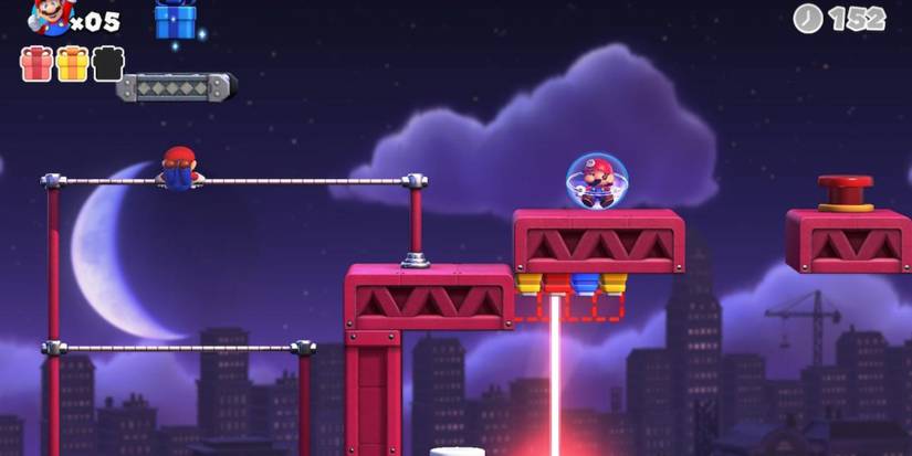 reaching the blue gift using wire