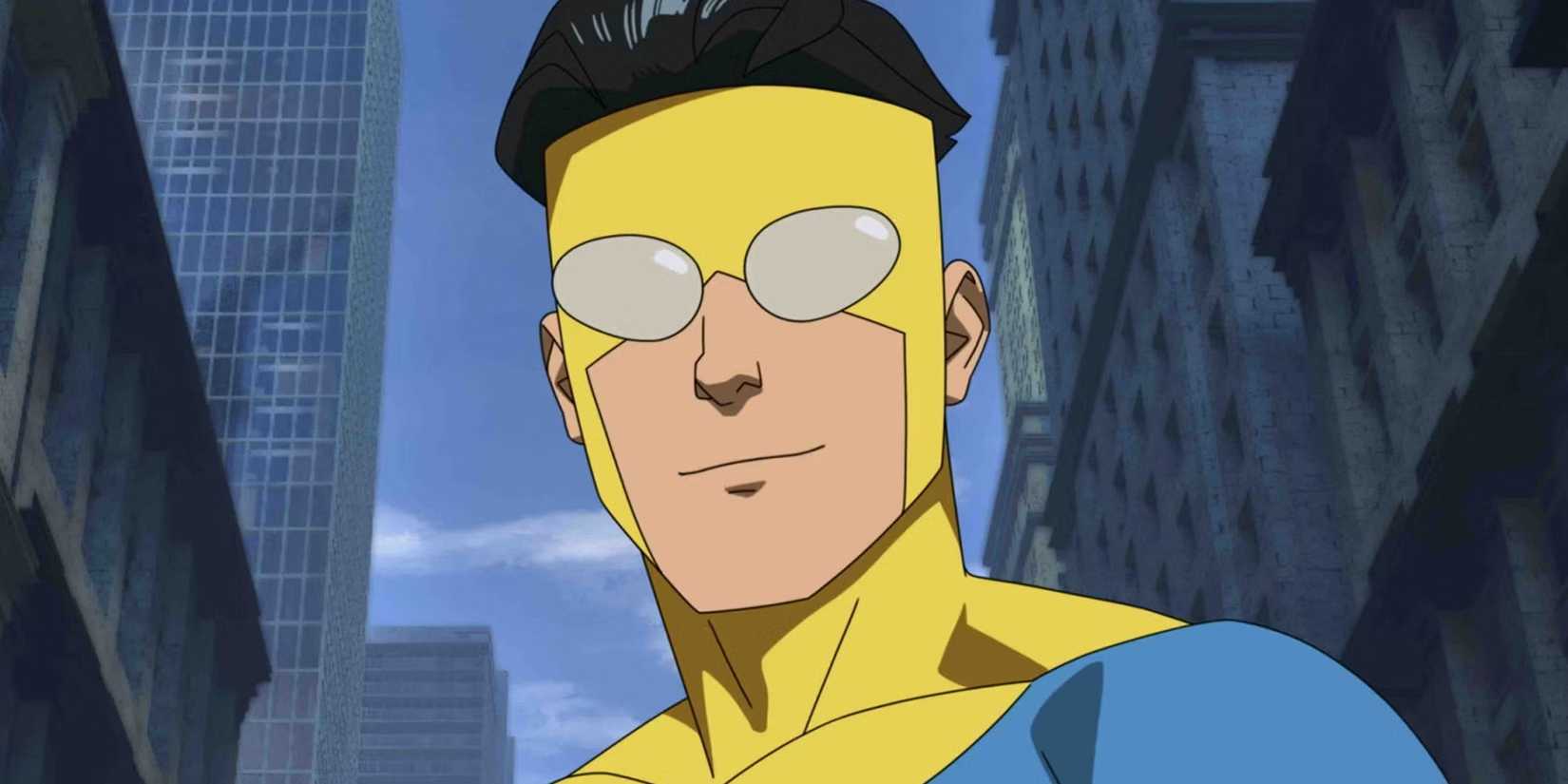 Mark Grayson smiling in Invincible