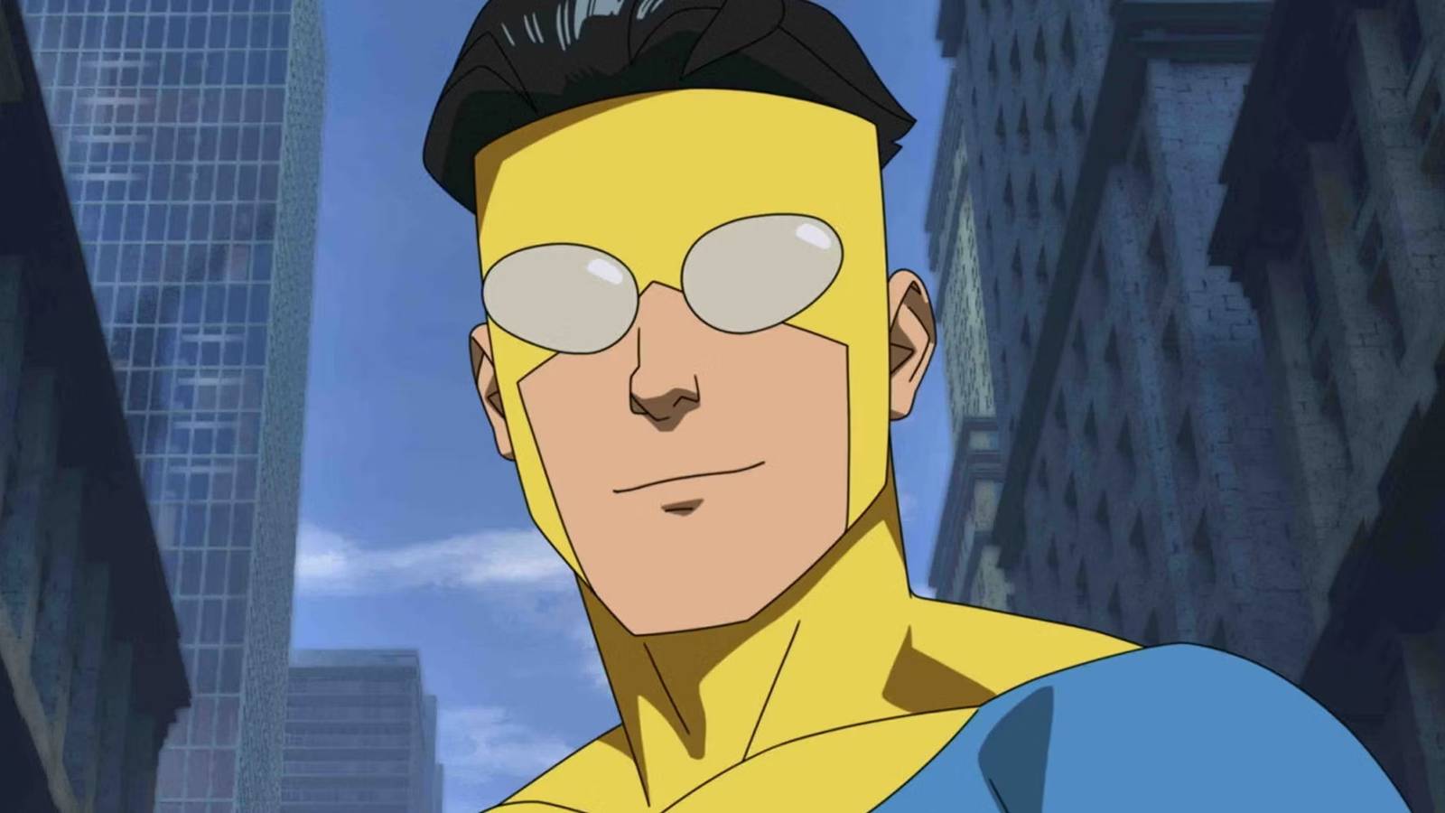 Mark Grayson smiling in Invincible