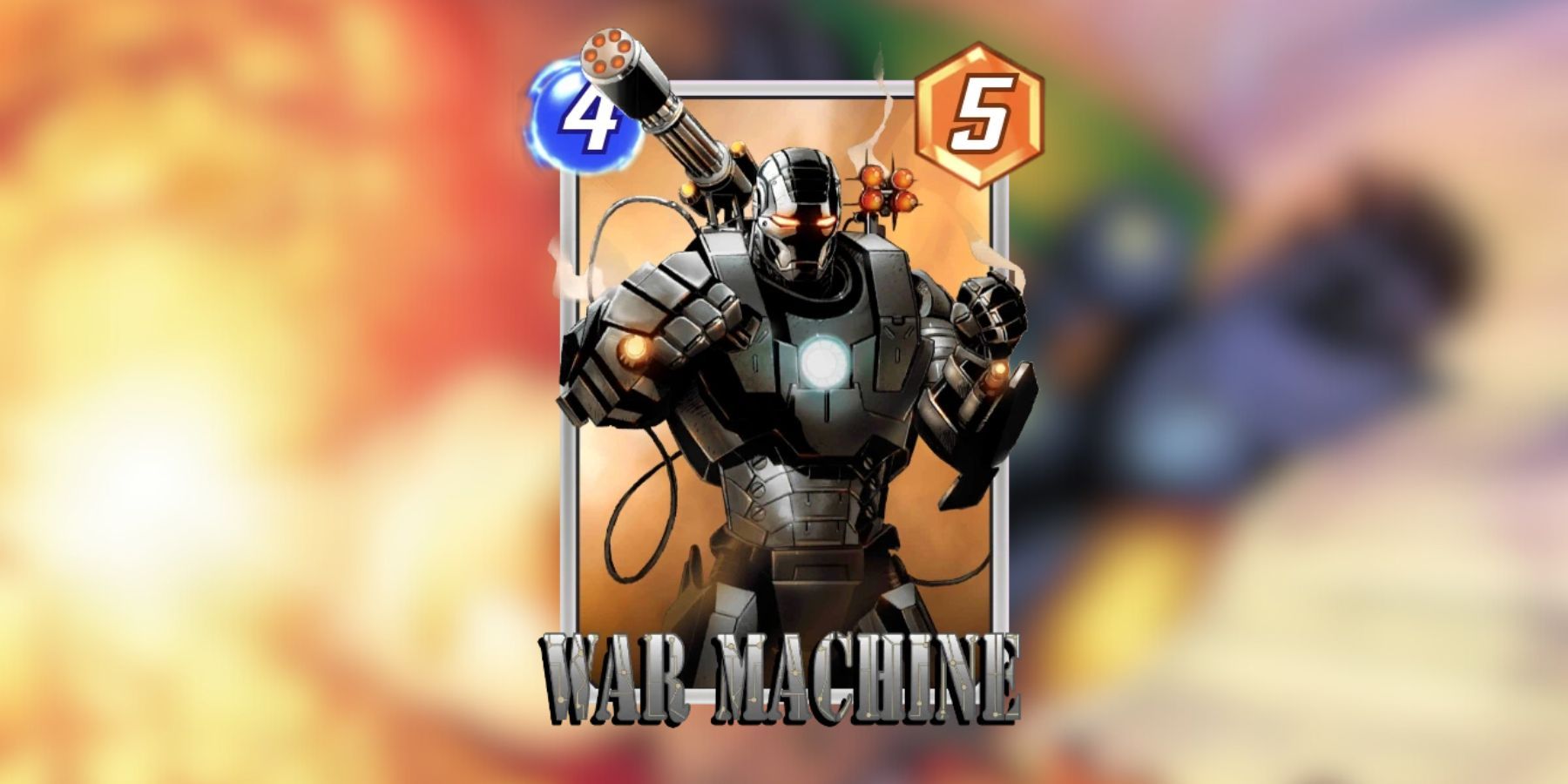 war machine card in marvel snap.