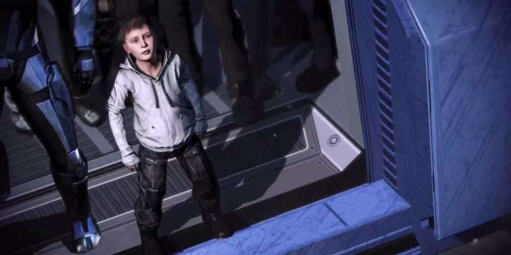 Mass Effect 3 Leaving Earth kid 