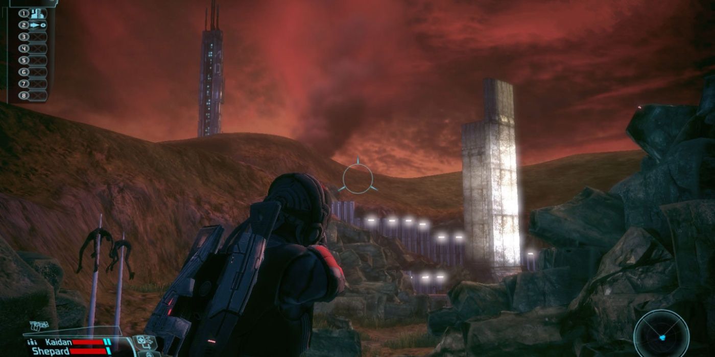 A screenshot from the original Mass Effect game.