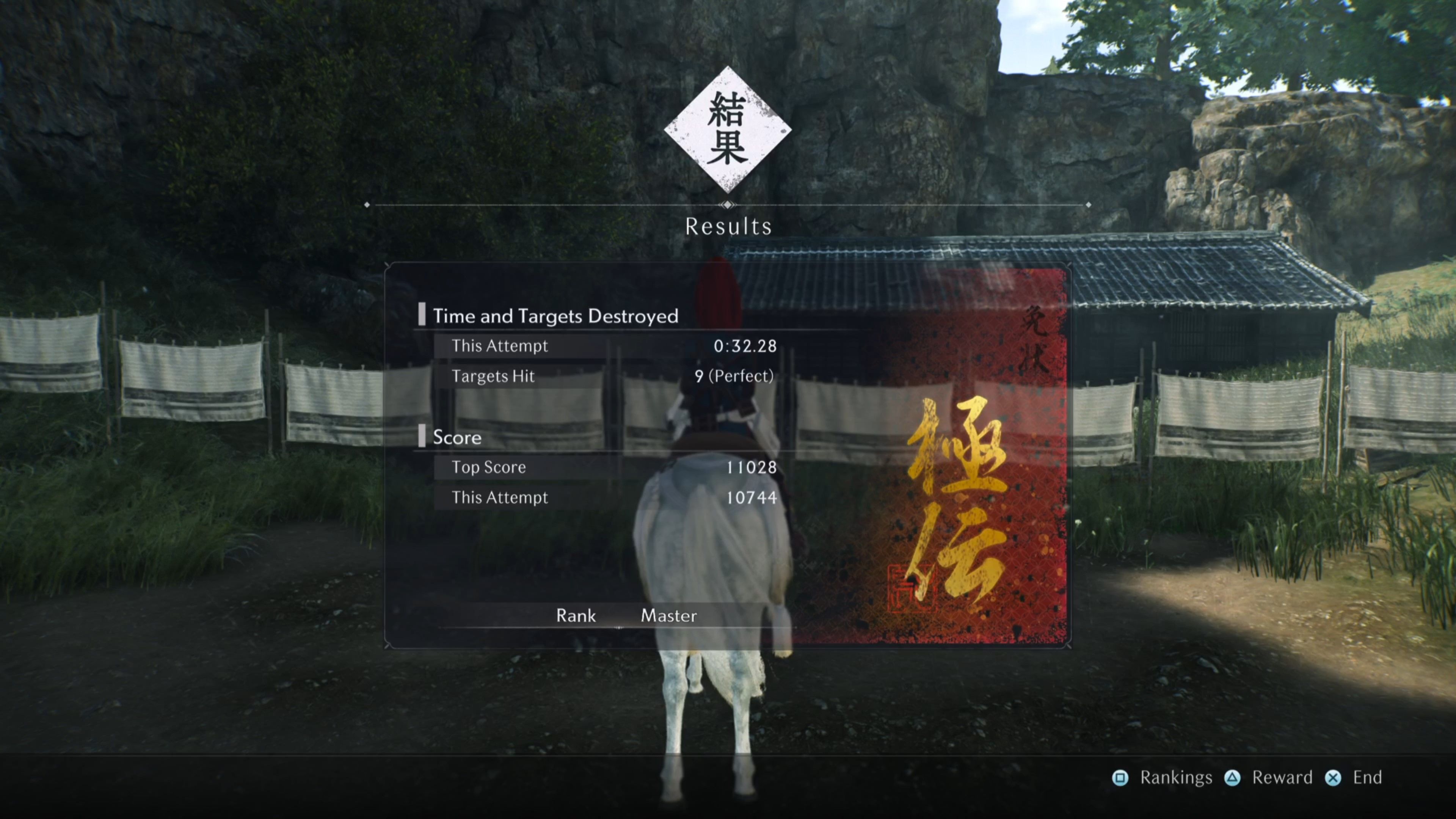Master Ranking in Horseback Archery in Rise of the Ronin