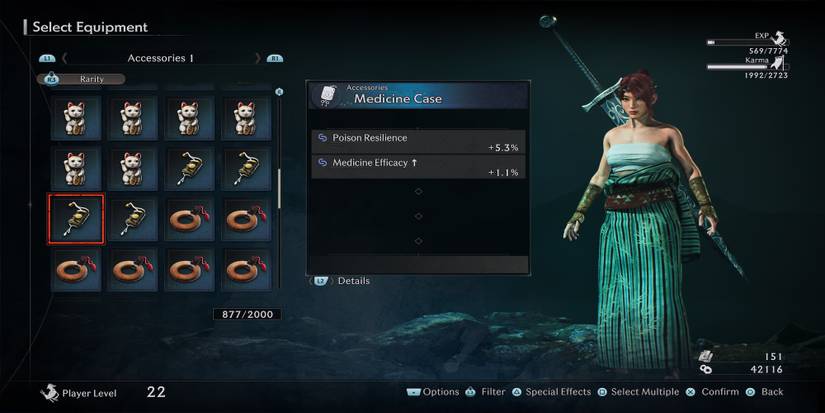 Medicine Case accessory in Rise of the Ronin