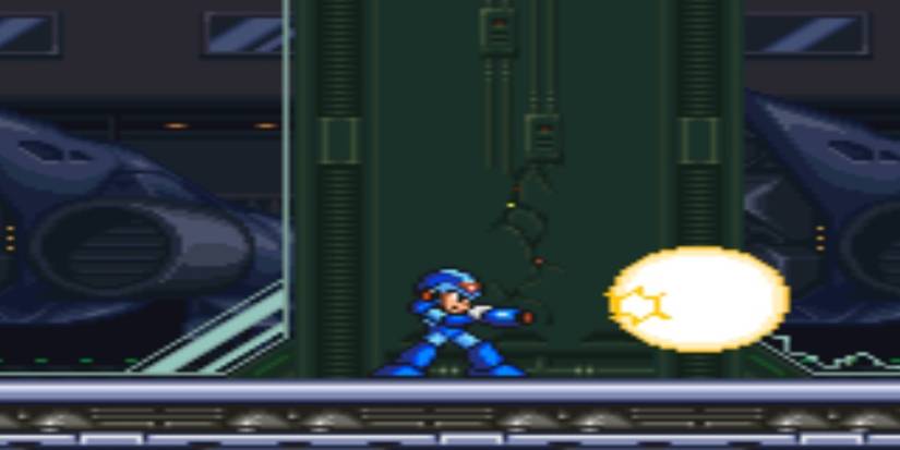 x firing a weapon in mega man x3