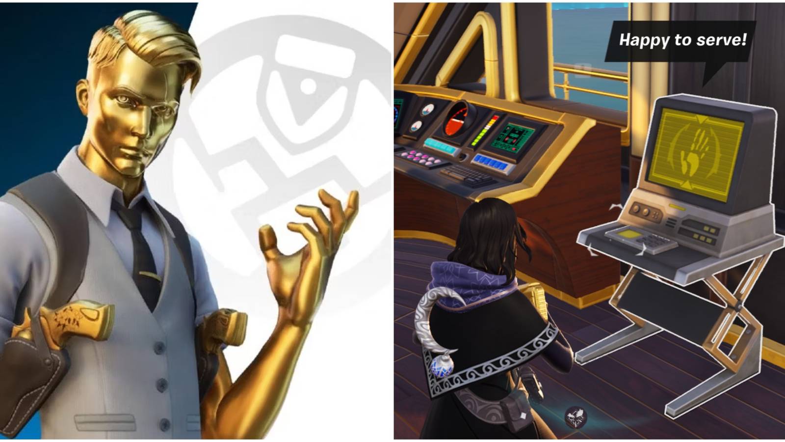 midas character next to service station