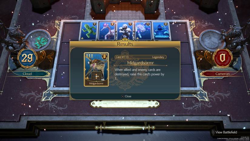 Midgardsormr Reward for defeating Cameron Final Fantasy 7 Rebirth
