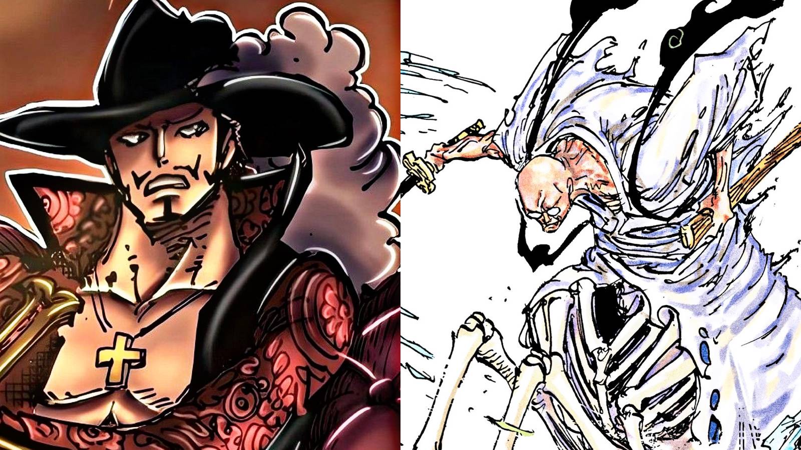 mihawk vs nusjuro one piece