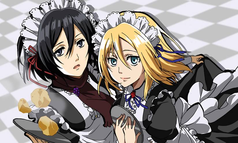mikasa and historia maids