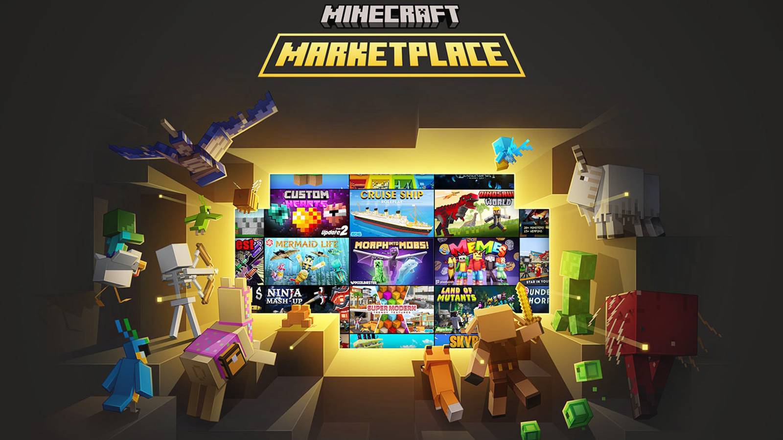 Minecraft Marketplace Pass official key art