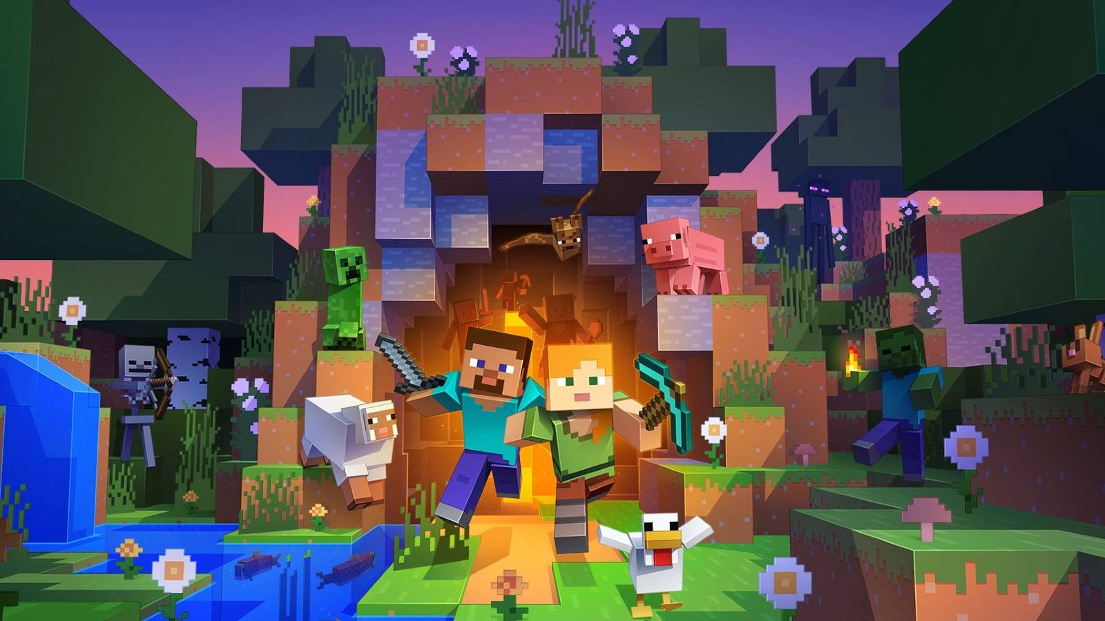 minecraft-mobs-steve-key-art