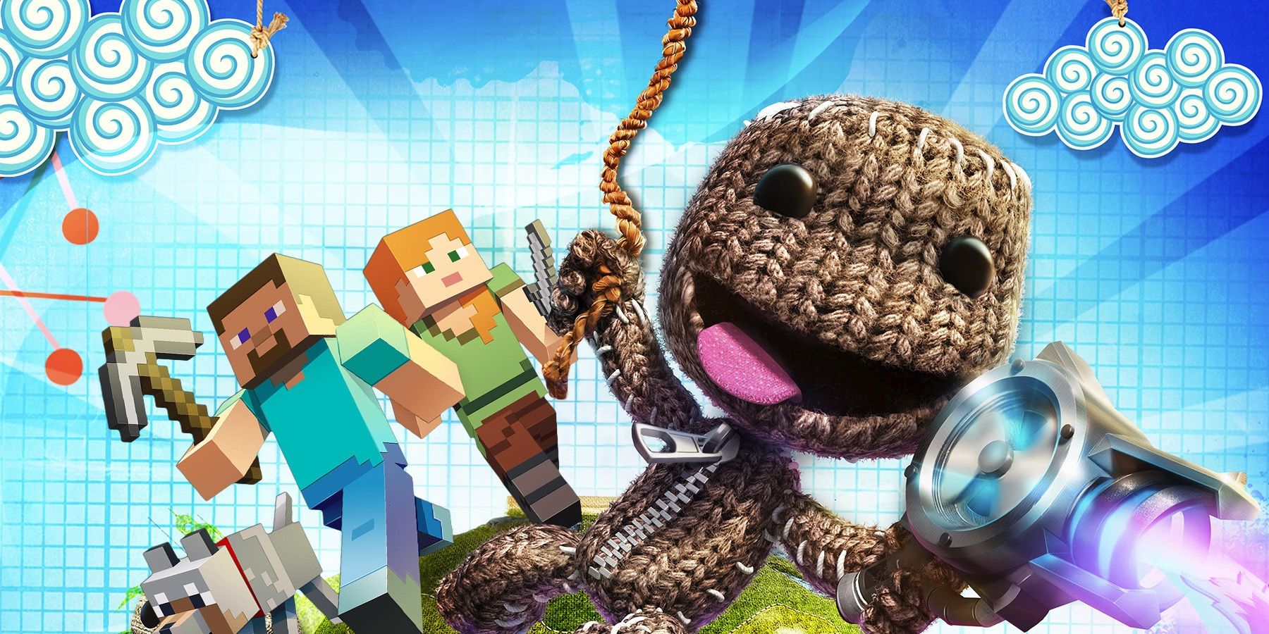 Minecraft With LittleBigPlanet's Sackboy
