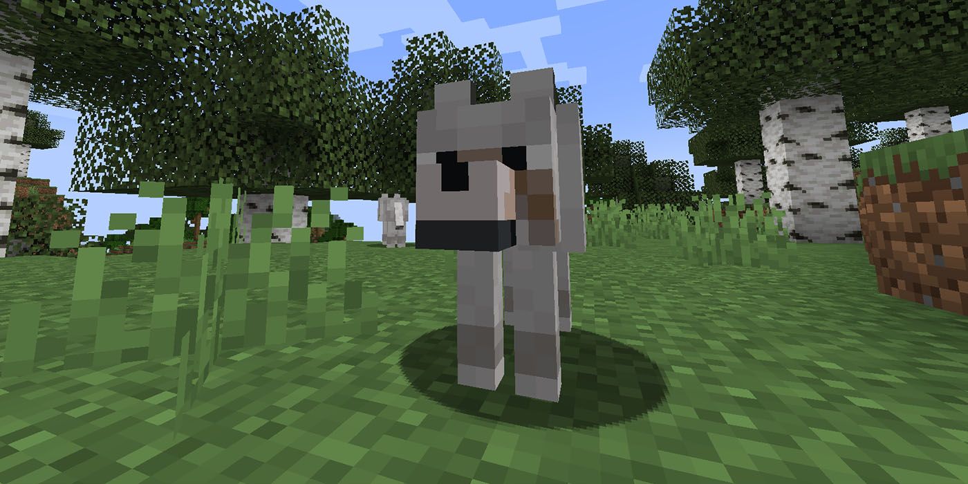 Minecraft Wolf Pale
