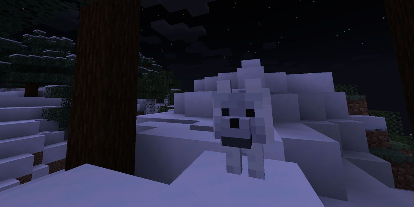 Minecraft Wolf Snowy