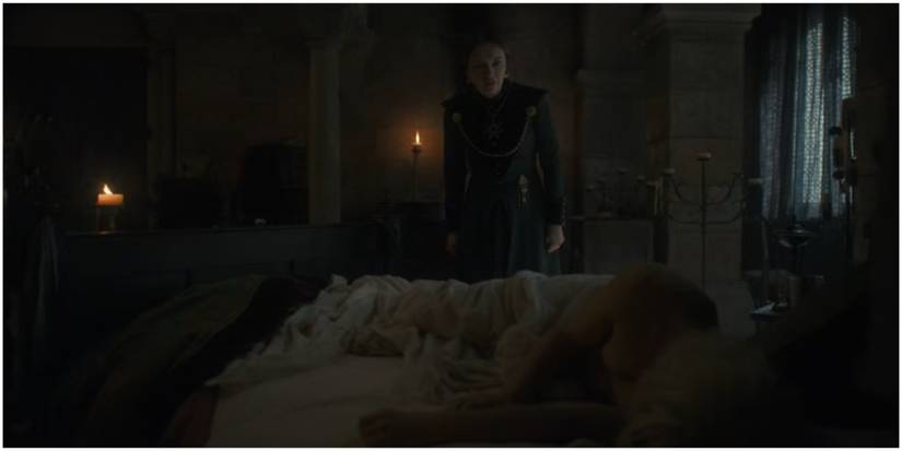 Alicent and Aegon in House of the Dragon.
