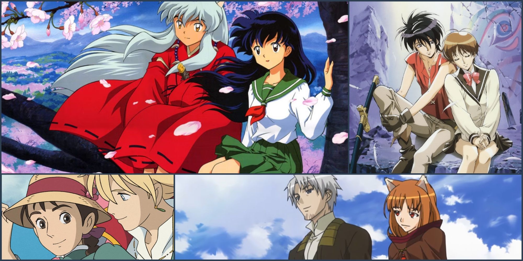 Inuyasha, Escaflowne, Howl's Moving Castle. Spice & Wolf
