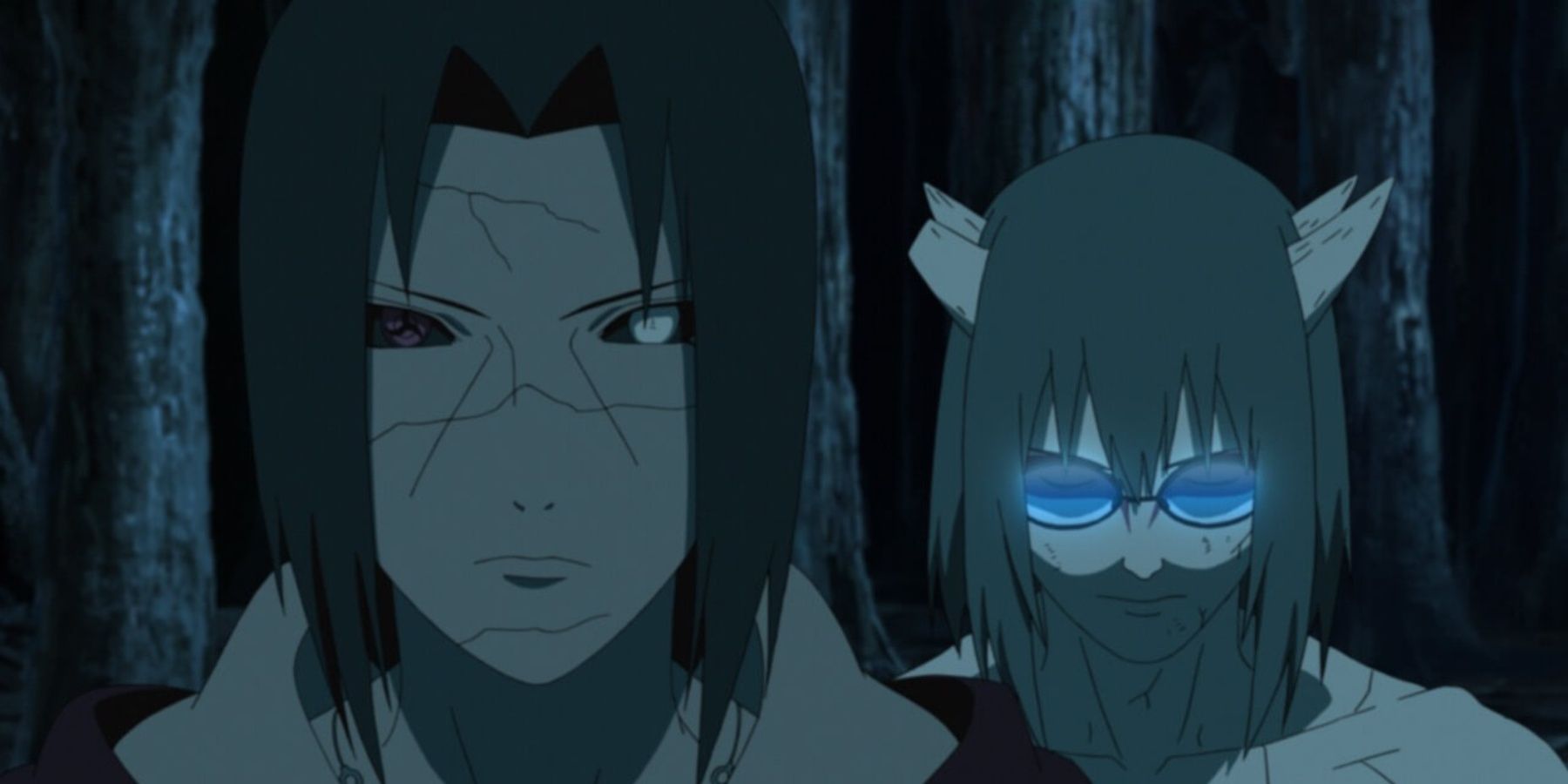 Itachi using Izanami on Kabuto in Naruto: Shippuden 