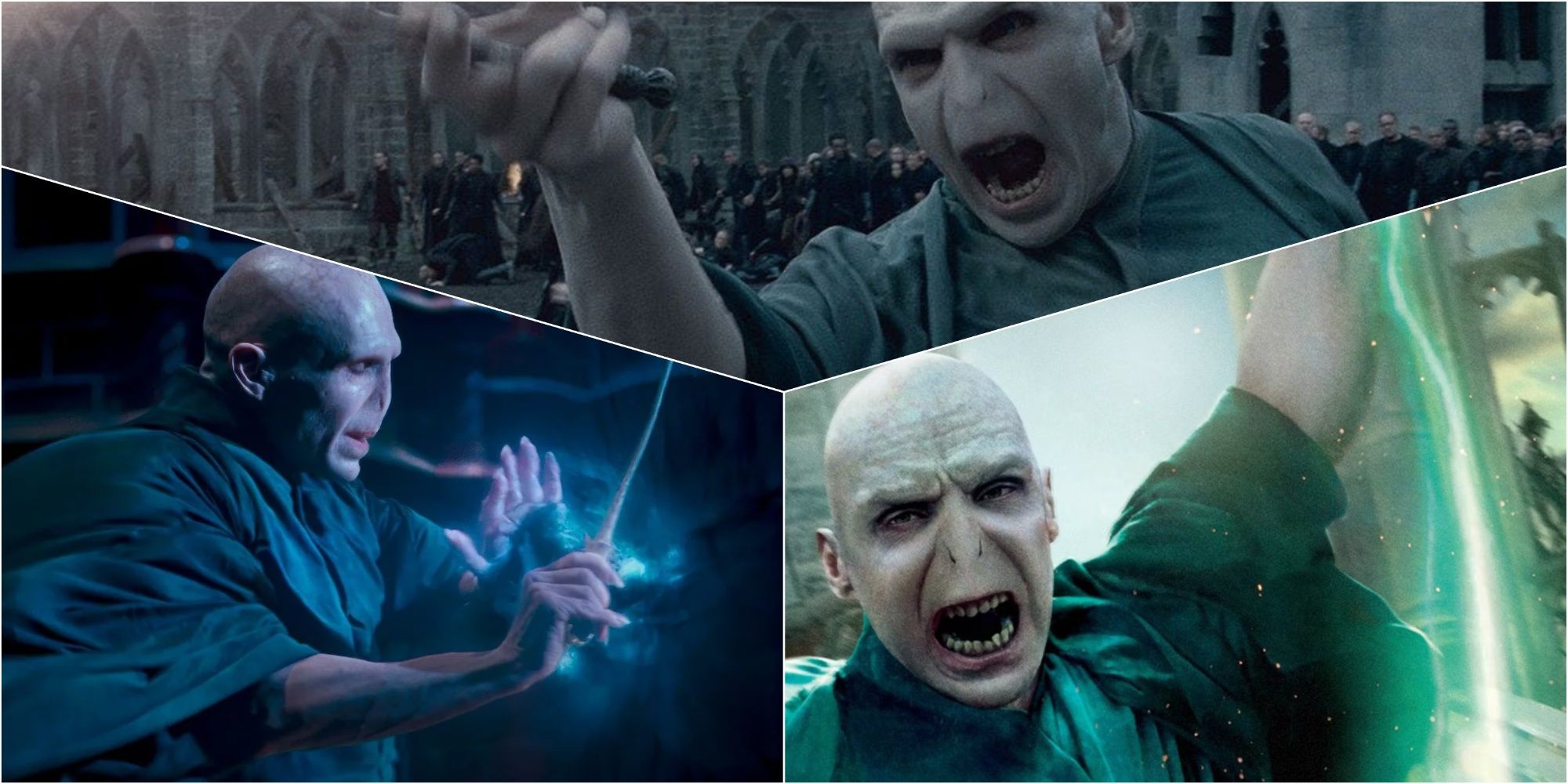 Voldemort Casting Spells and Curses