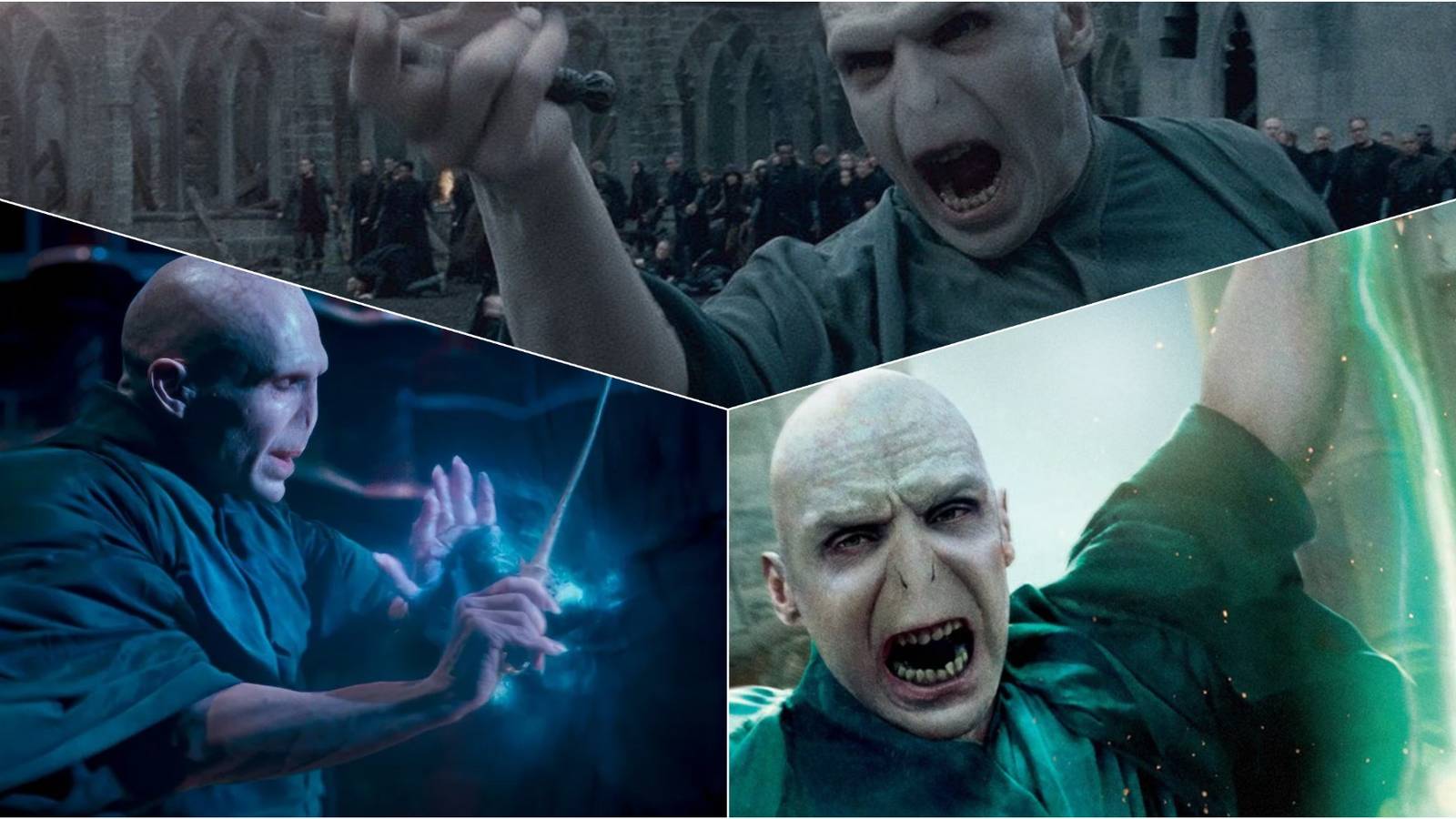 Voldemort Casting Spells and Curses