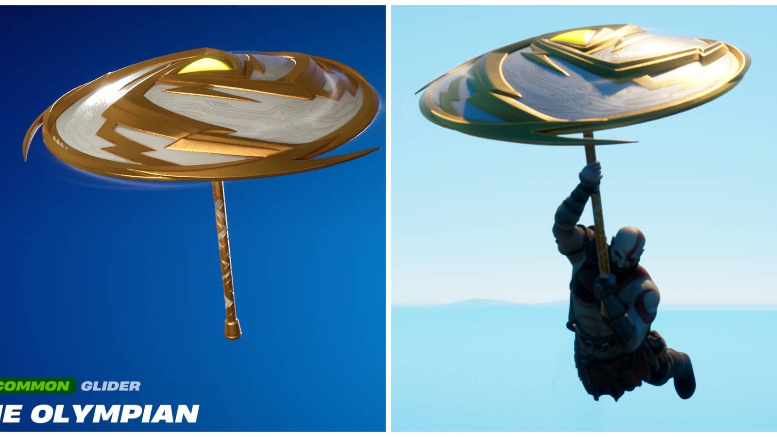 kratos using the olympian victory umbrella