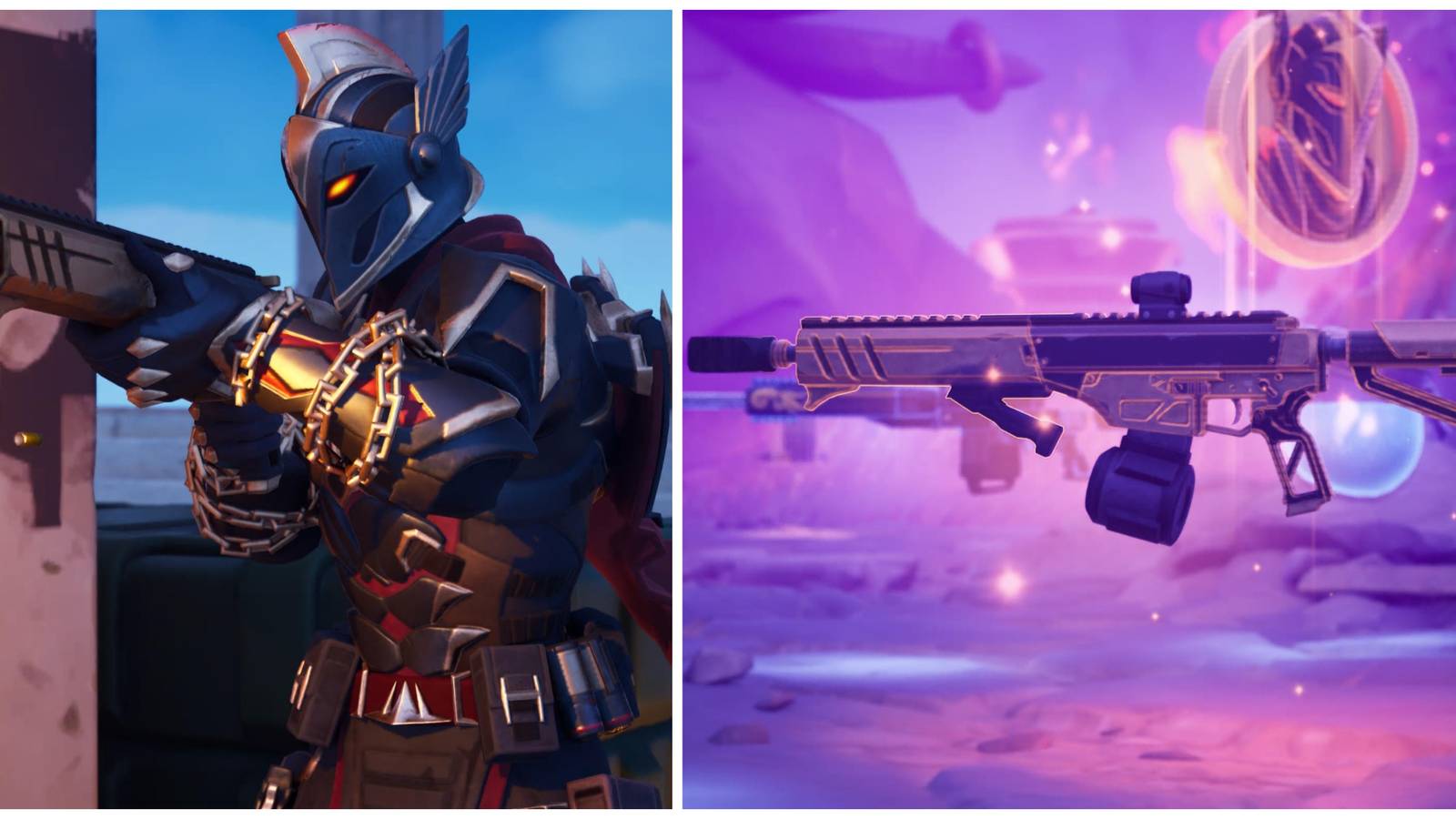 ares god of war in fortnite, mythic warforged ar