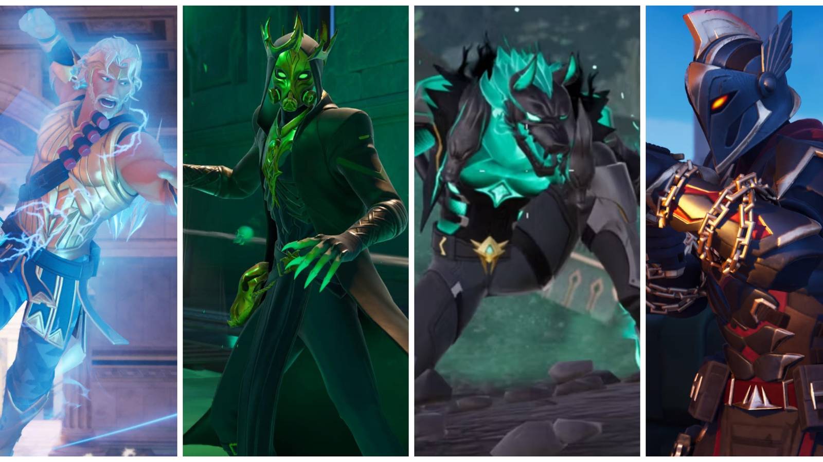 zeus, hades, cerberus, ares, fortnite bosses
