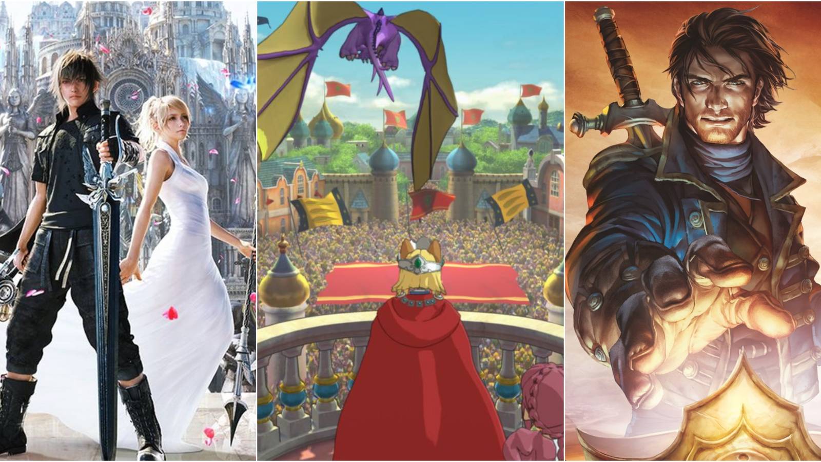 Final Fantasy 15, Ni No Kuni 2, and Fable 3 