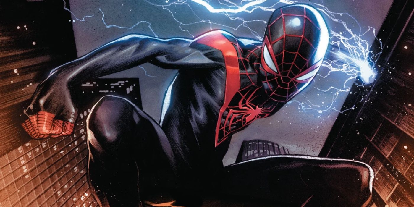 Miles Morales Comic Book Punch Spider-Man