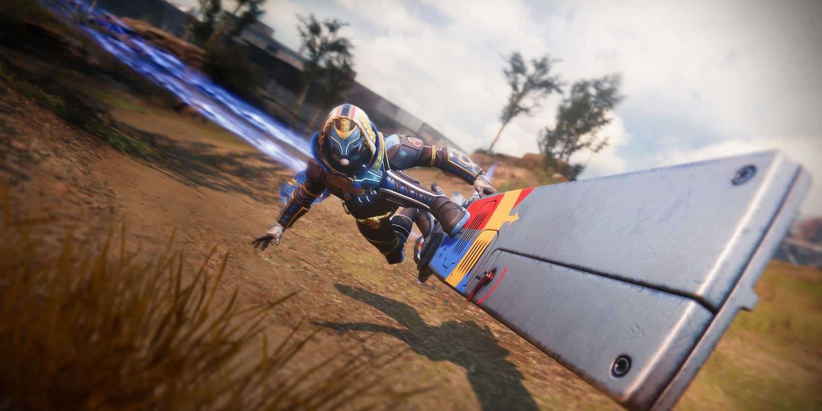 Hunter in Destiny 2 Riding on a Skimmer