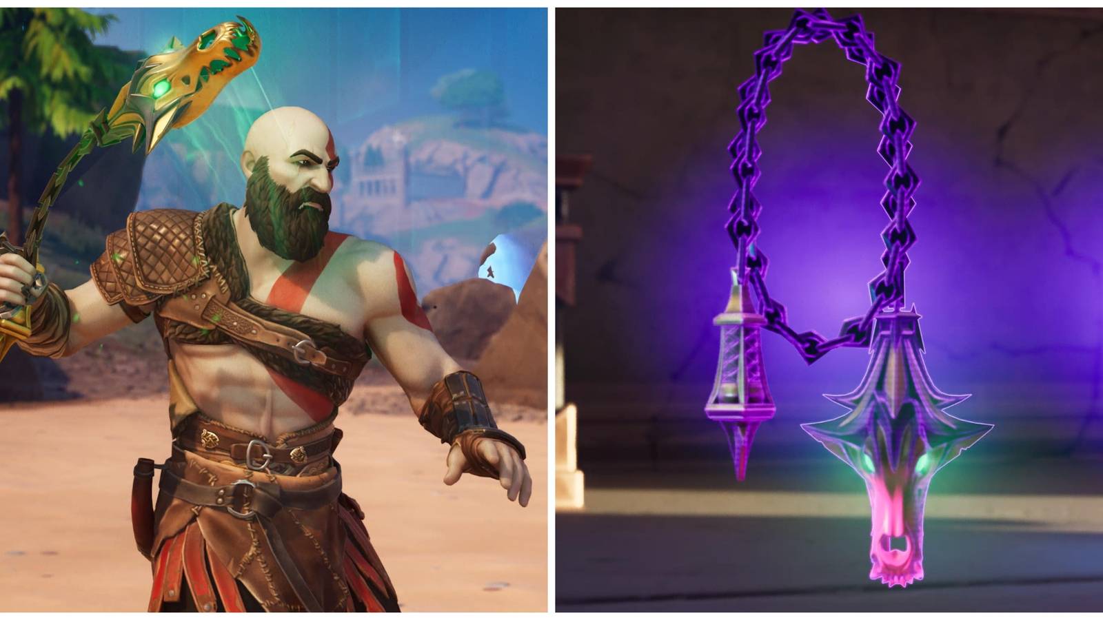 kratos with the chains of hades, chain of hades item